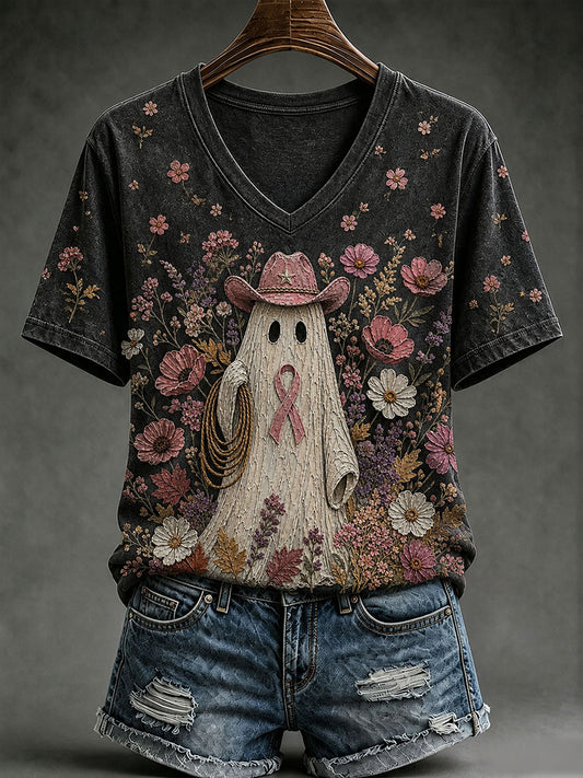 Damens Western Ghost Short-T-shirt