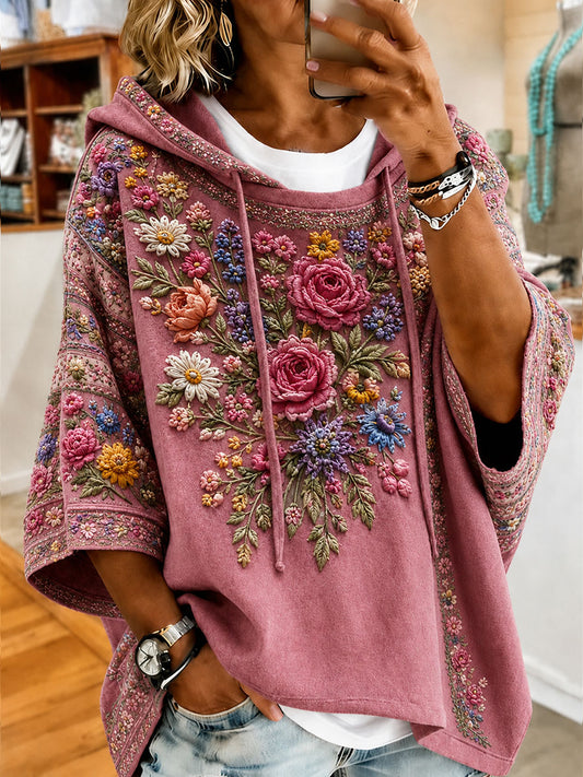 Kvinnors bröstcancer medvetenhet Blommor Regelbundna Sweatshirt