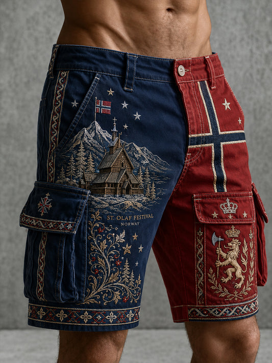 Herrens norska St. Olaf Day Festival Kulturella element Konst Skriv ut Casual Shorts
