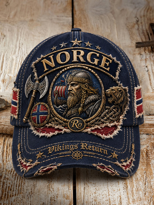 Unisex Norska St. Olaf Day Festival Kulturella element Konst Skriv ut Casual Hat