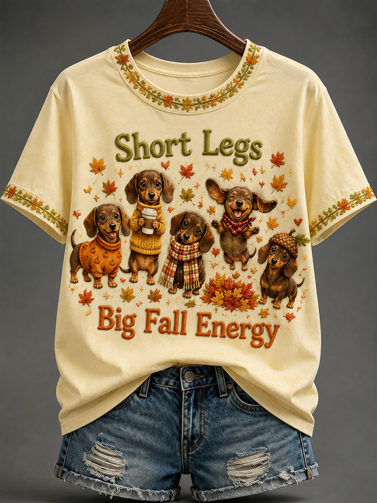 Kvinnors korta ben Big Fall Energi kortärmad T-shirt