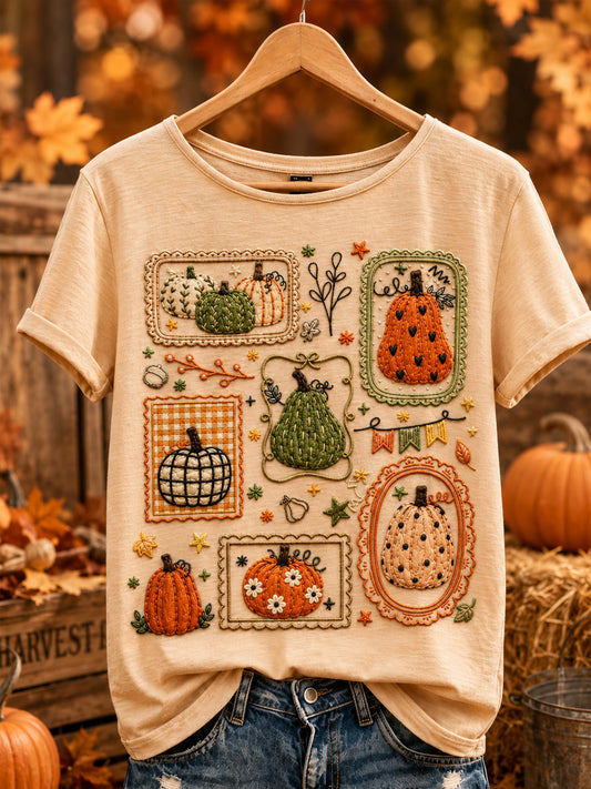 Damfall pumpa kort ärm T-shirt