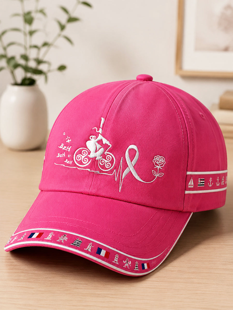 Pink Bretagne Bröstcancer medvetenhet kampanj Skriv ut Casual hatt