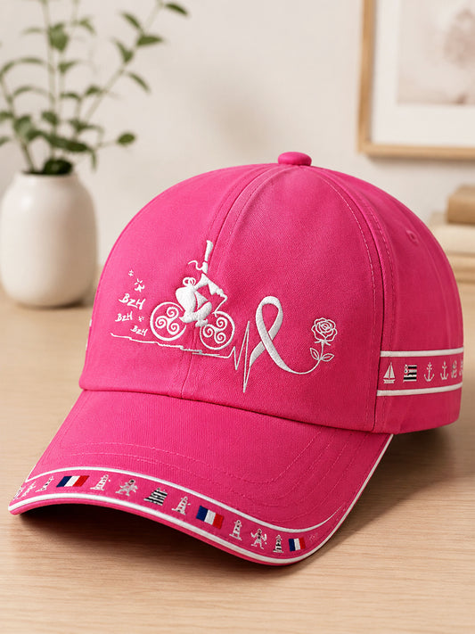 Pink Bretagne Bröstcancer medvetenhet kampanj Skriv ut Casual hatt