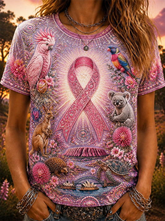 Kvinnors bröstcancermedvetande Australien T-shirt