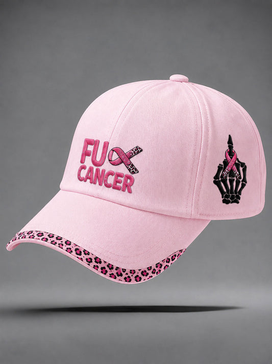 “Fuck cancer” Pink Ribbon Bröstcancer medvetenhet Unisex hatt