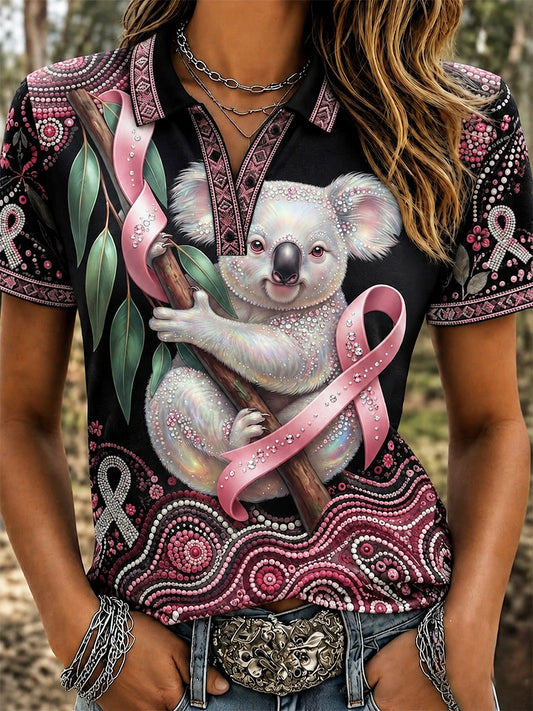 Kvinnors Bröstcancermedvetande Australien Polotröja