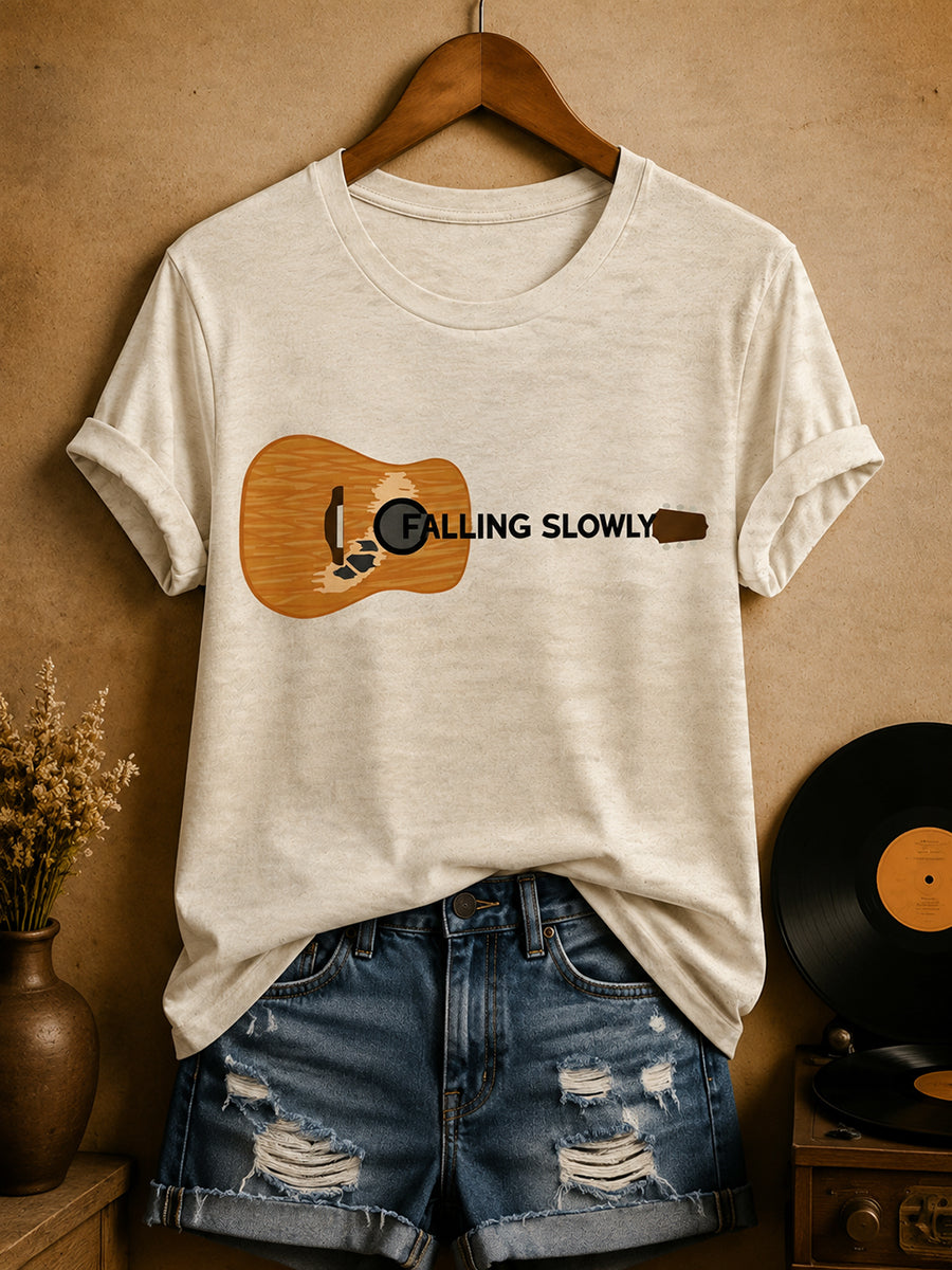 Kvinnors irländska folkgatans musiker T-shirt