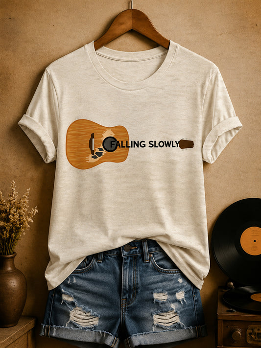Kvinnors irländska folkgatans musiker T-shirt
