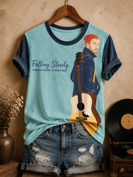 Dammens irländska folkmusikgatumusikert-shirt