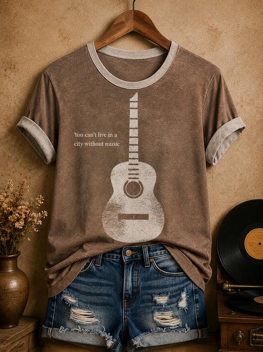 Dammens irländska folkmusikgatumusikert-shirt
