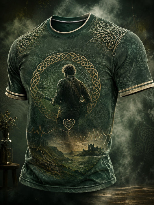 Mäns Glen minne tryckt T-shirt