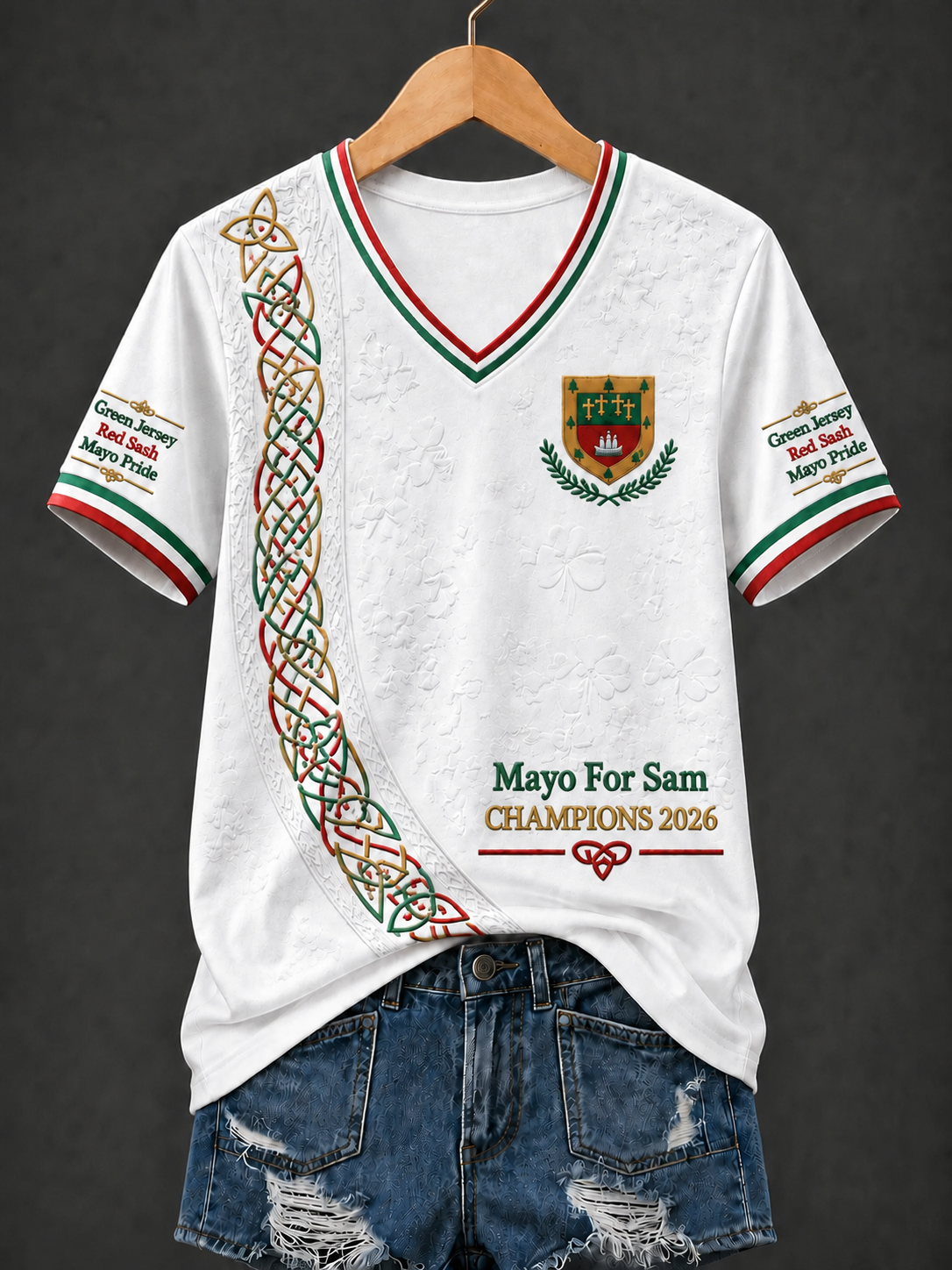 DamerMayo Gaelic fotboll Short-ärmad T-shirt