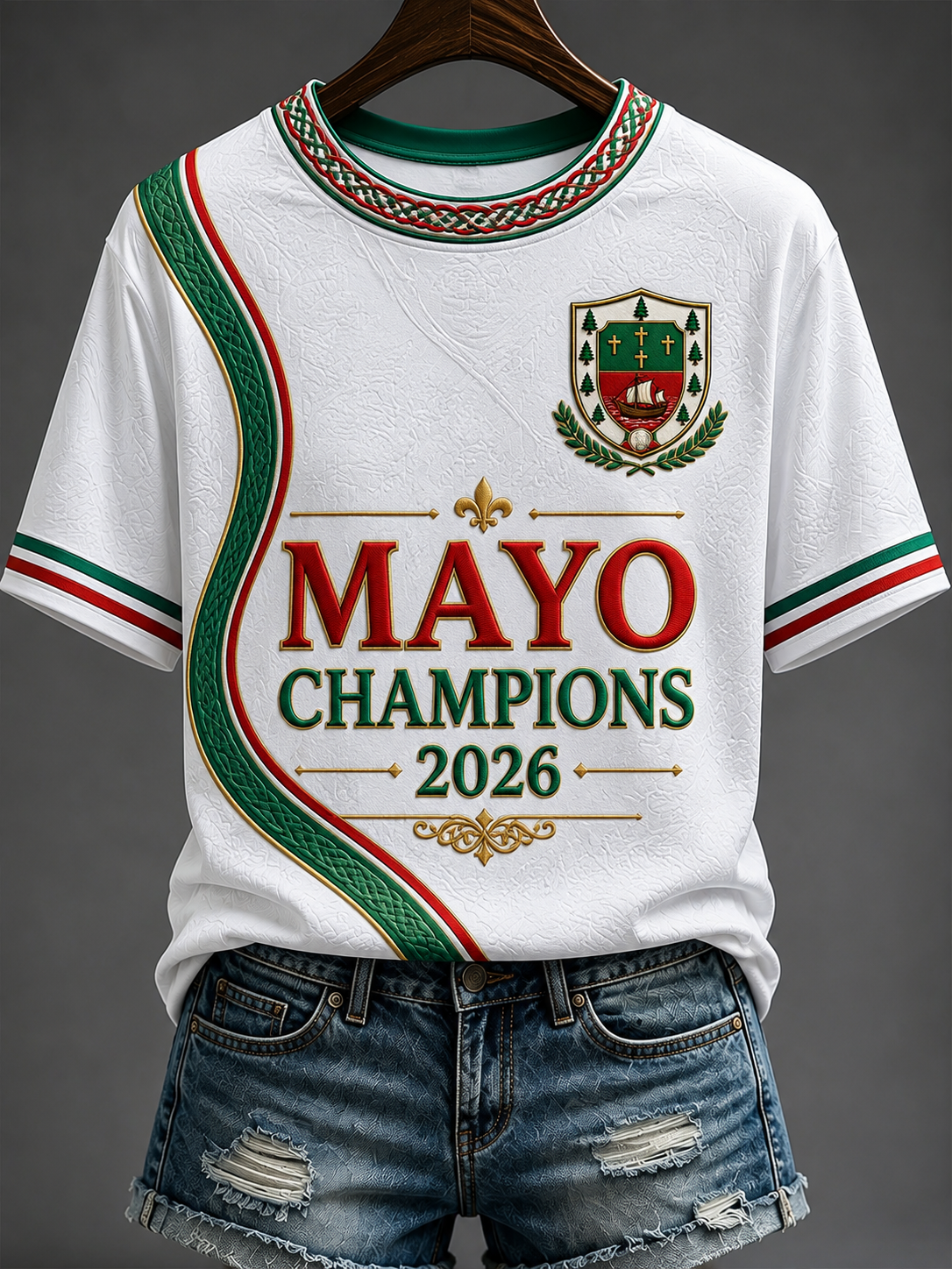 Kvinnors Mayo gäelisk fotboll kortärmad T-shirt