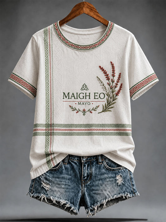 Kvinnlig Maigh Eo-t-shirt med korta ärmar