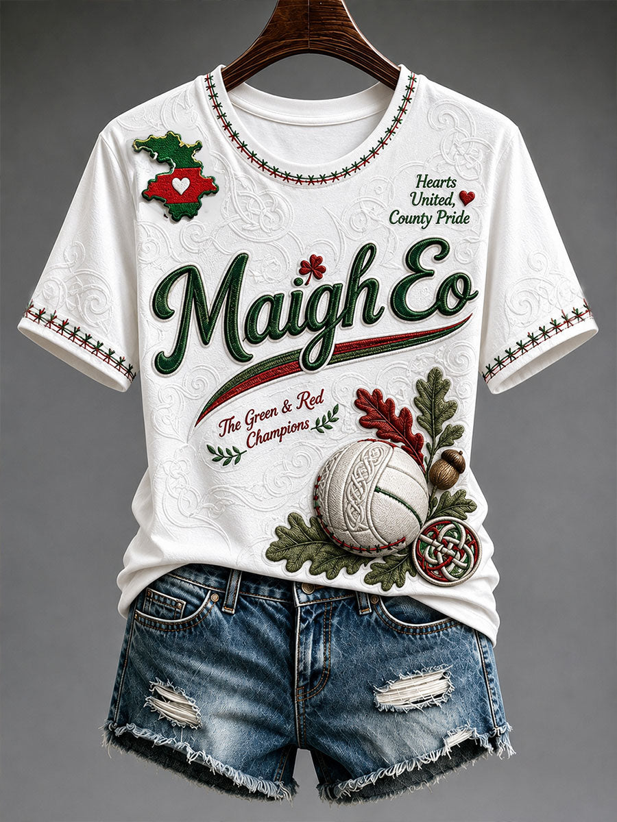 Kvinnlig Maigh Eo-t-shirt med korta ärmar