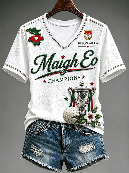 Kvinnlig Maigh Eo-t-shirt med korta ärmar