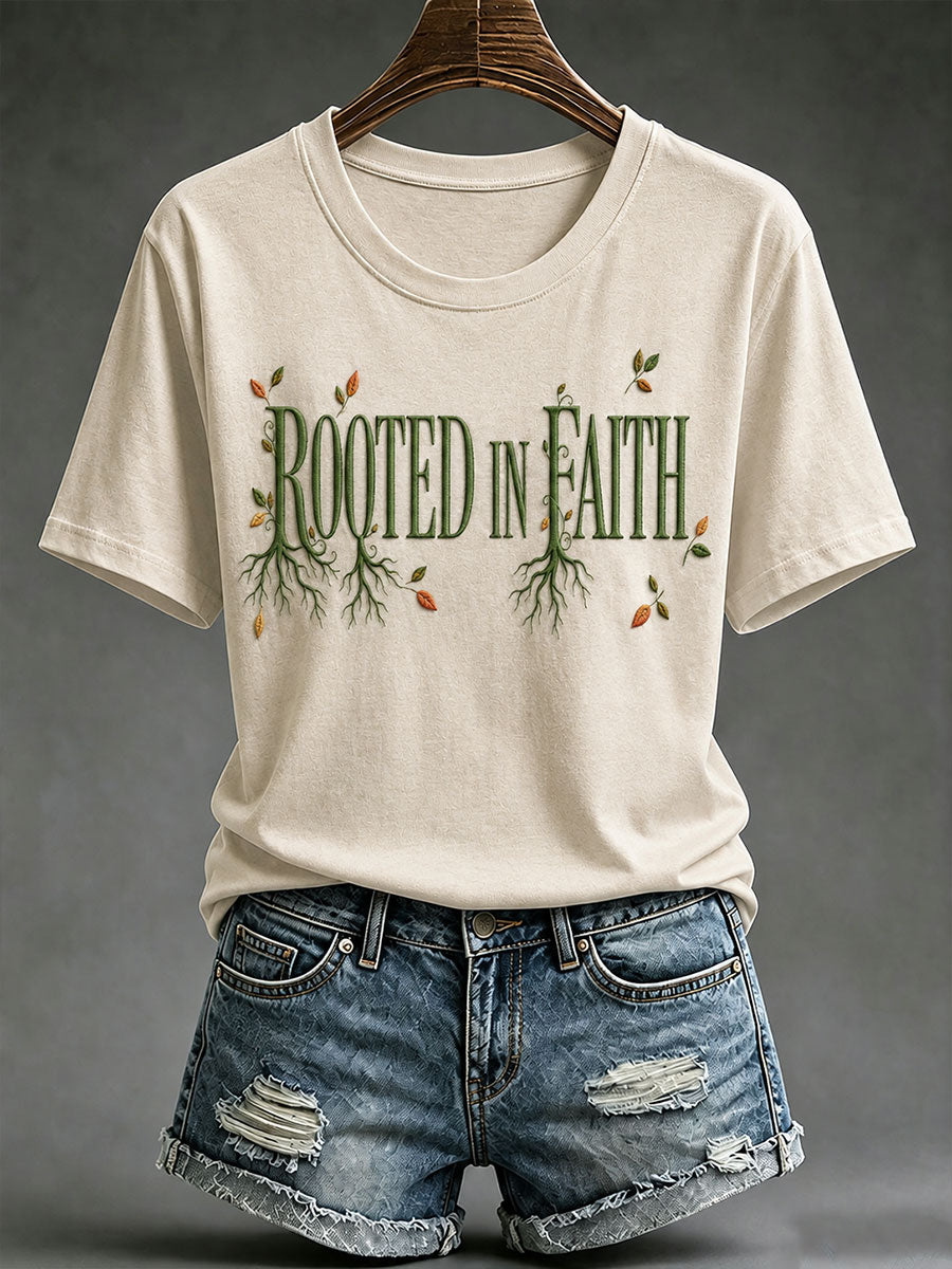 Kvinnors rotade i Faith kortärmad T-shirt