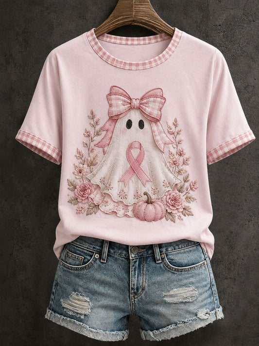 Damsvart Halloween-t-shirt
