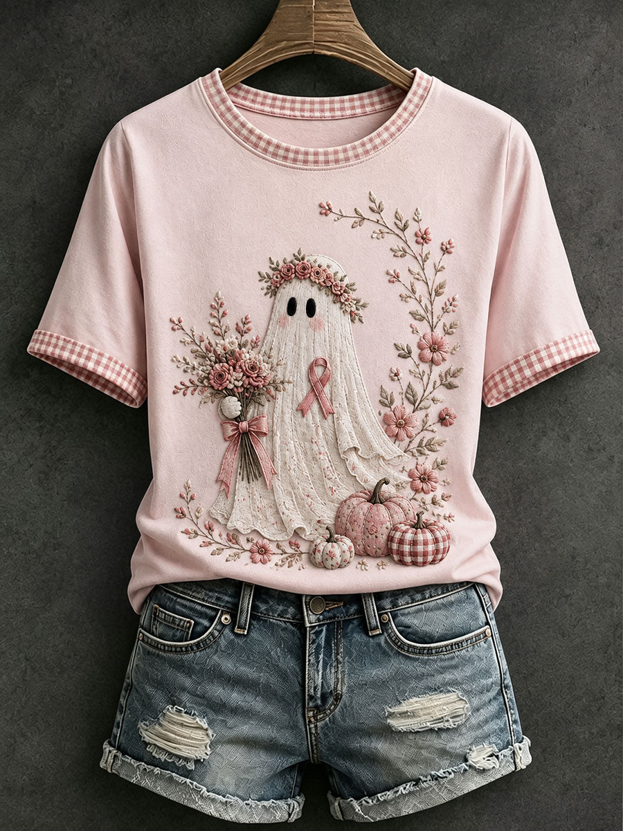 Damsvart Halloween-t-shirt