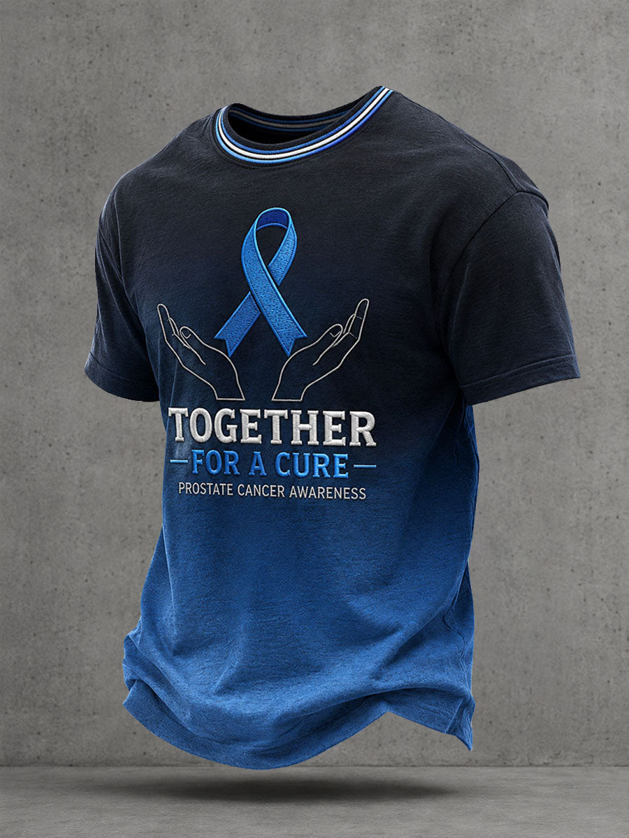 T-shirt för upplysning om prostatacancer hos män
