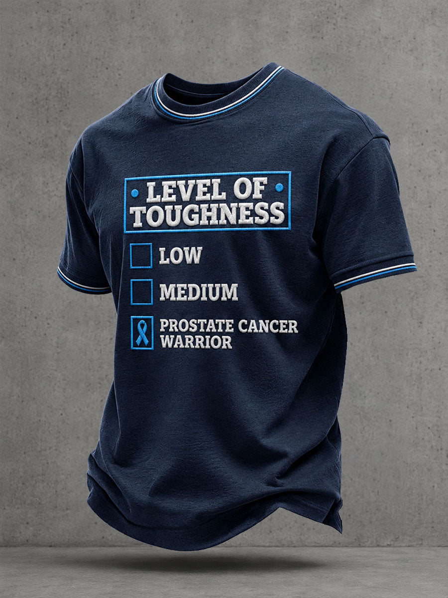 T-shirt för upplysning om prostatacancer hos män
