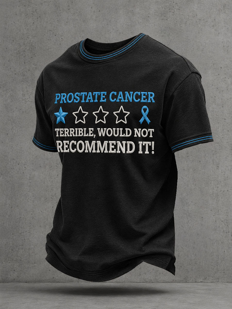 T-shirt för upplysning om prostatacancer hos män