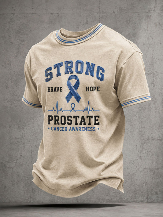 T-shirt för upplysning om prostatacancer hos män