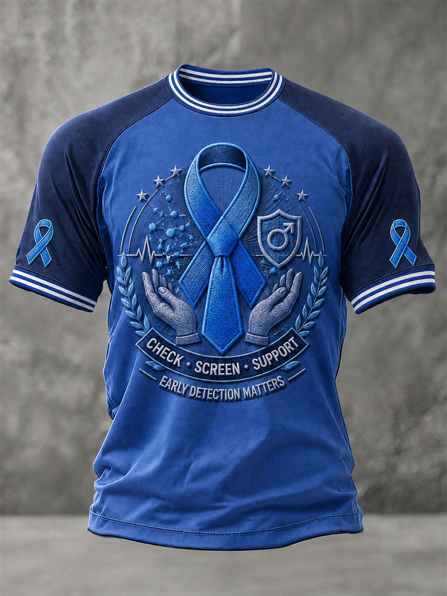 T-shirts för upplysning om prostatacancer hos män
