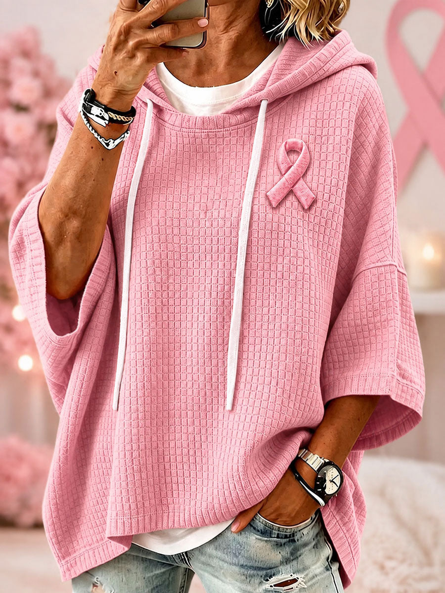 Kvinnors rosa band bröstcancer medvetenhet Hoodies