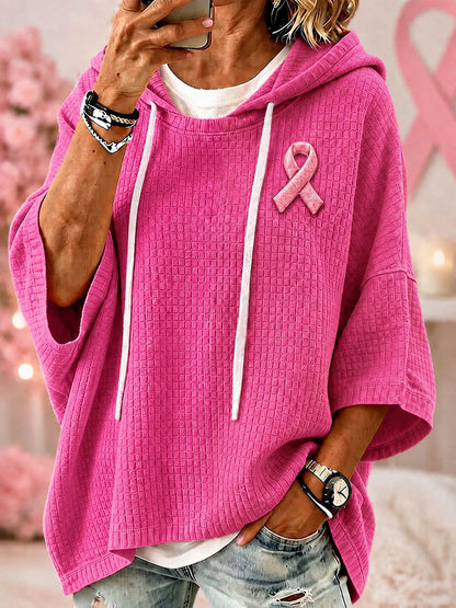 Kvinnors rosa band bröstcancer medvetenhet Hoodies