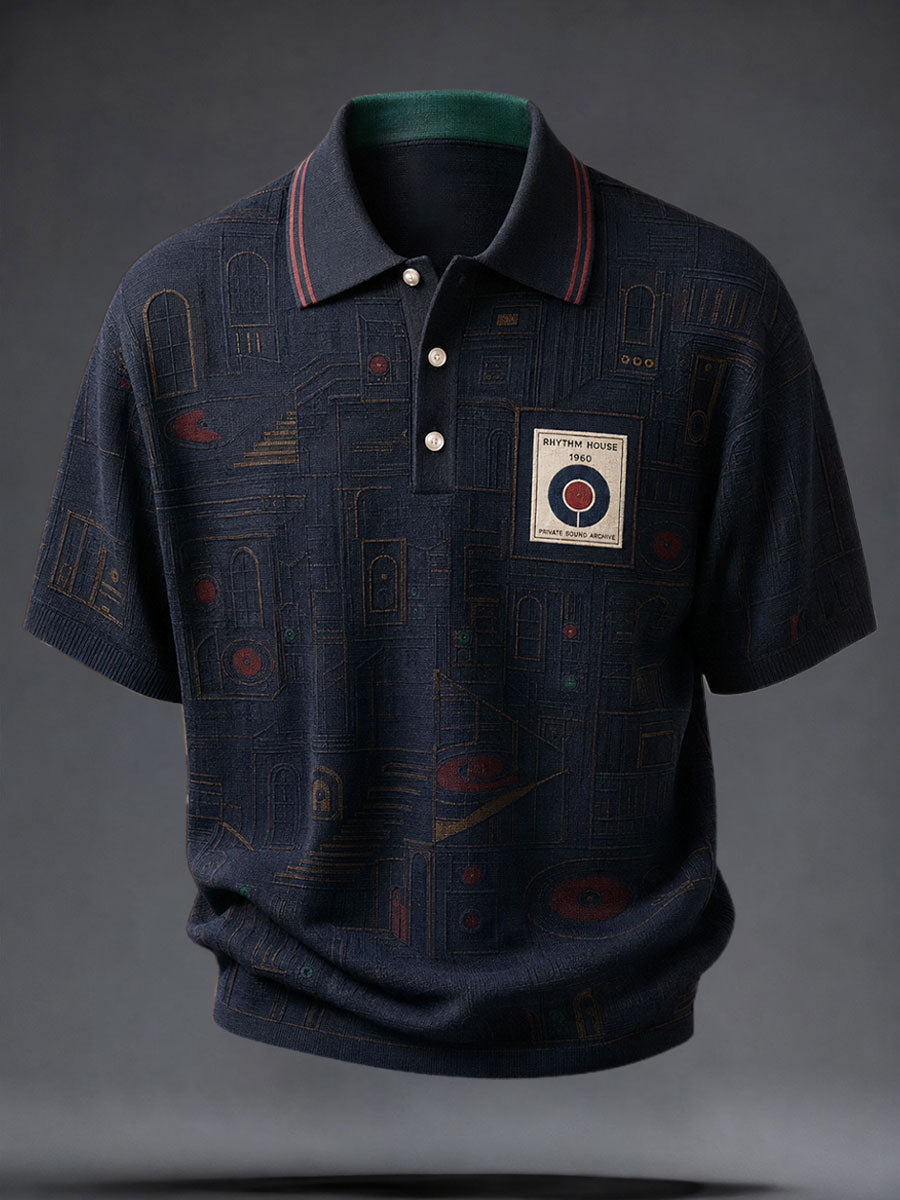 Mäns brittiska musik älskare Mods Kultur Tryckta Casual Tops