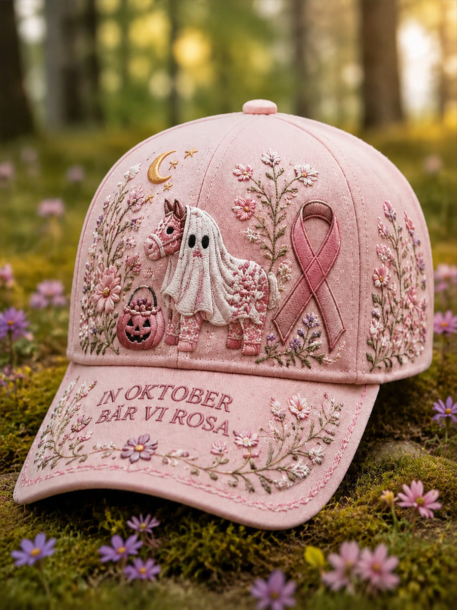 Halloween Rosa Band Dalahäst Spöke Basebollkeps