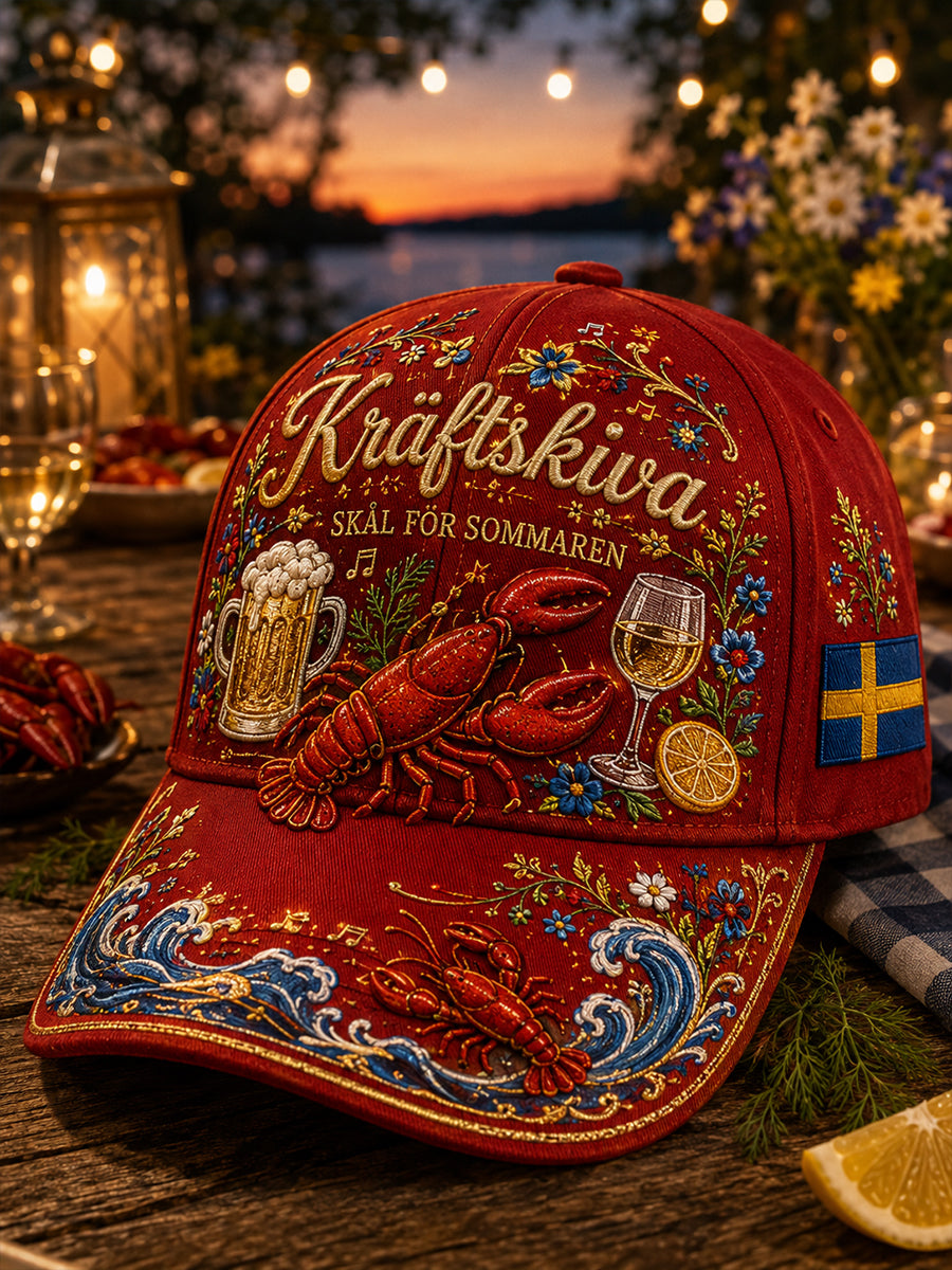 Unisex Sverige Kräftskiva Hatt