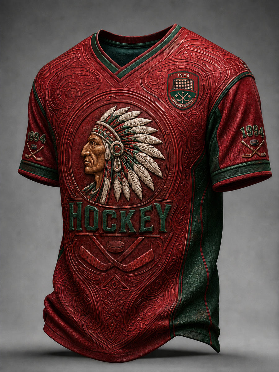 Göteborgshockeylegendens V-ringad T-shirt