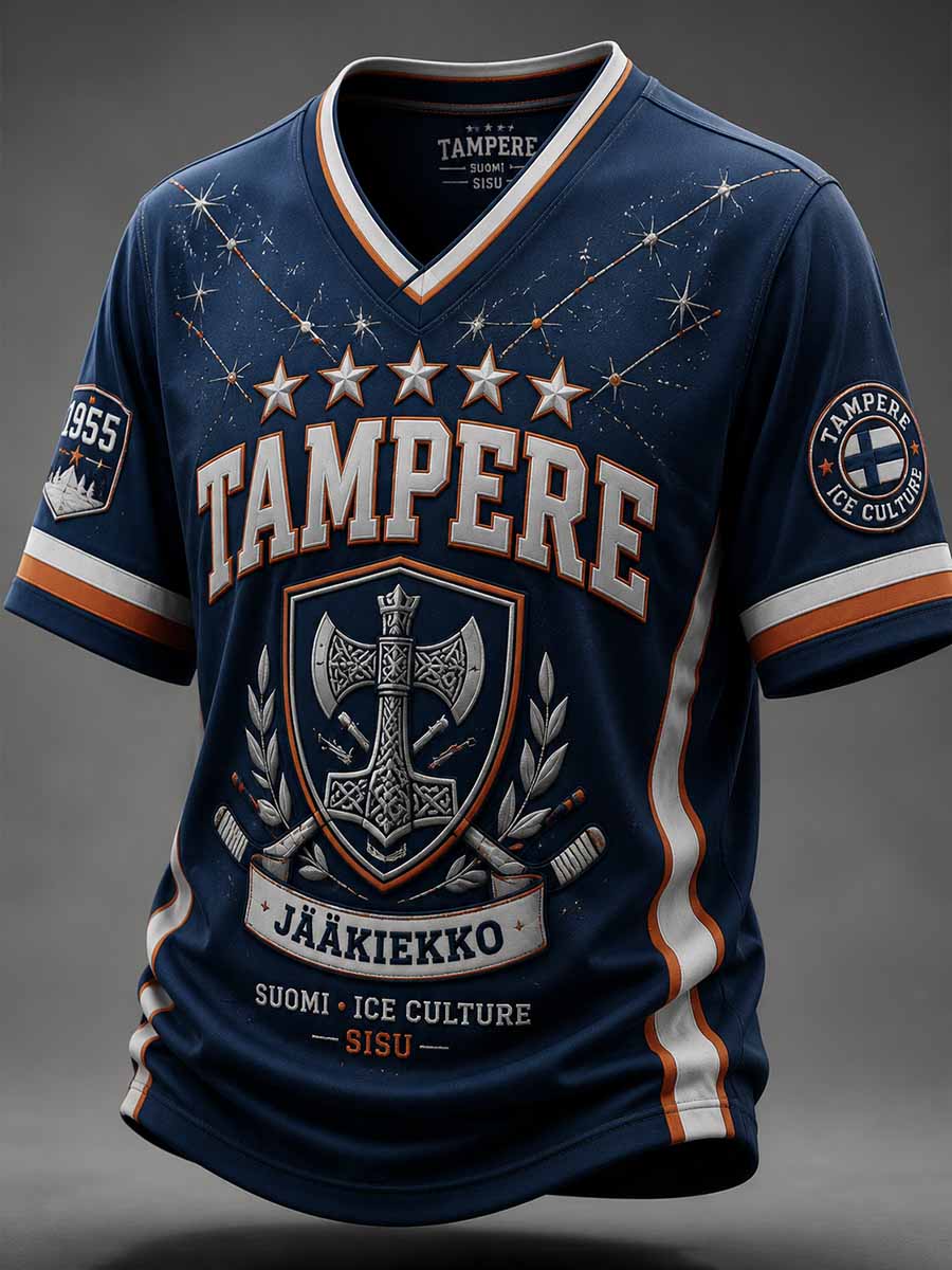 Herrtröja i retrostil – Tappara Heritage-gåvot-shirt