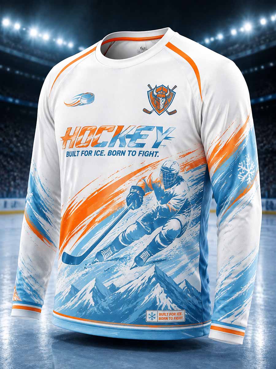 Herrtröja i finsk ishockey med Tappara-mönster och tryck