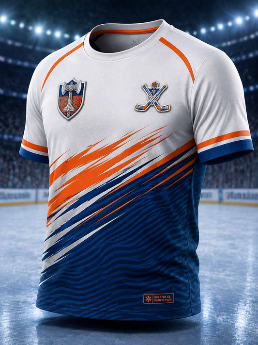 Herrtröja i finsk ishockey med Tappara-mönster