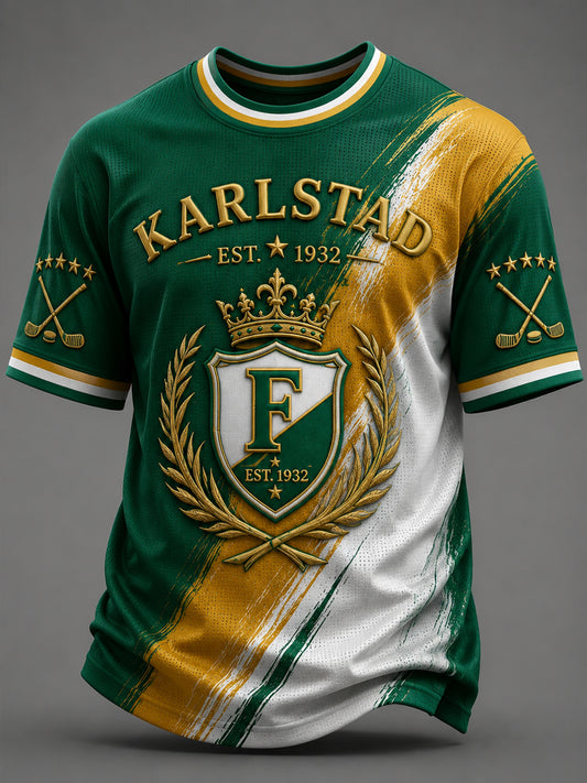 Grönvitt för alltid Karlstad Hockey Våffelstickad T-shirt