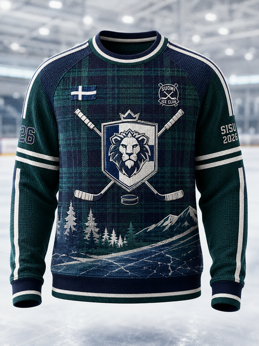 Mäns finska ishockey Långärm T-shirt