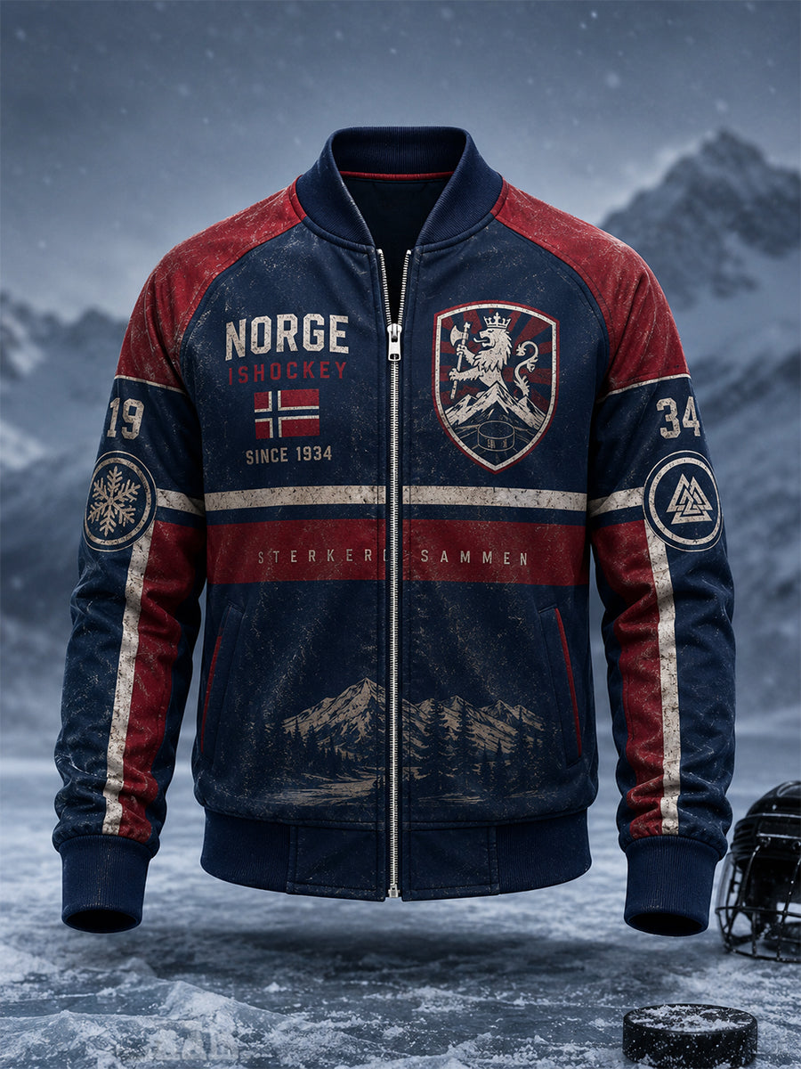 Herrens norska hockeyjacka