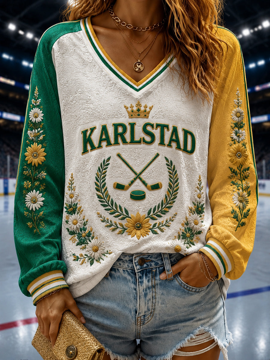 Stort hjärta · Karlstad V-hals topp