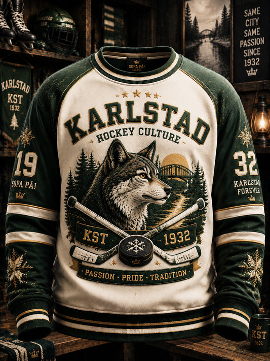 Grönvitt Förever Karlstad Hockey Sweatshirt