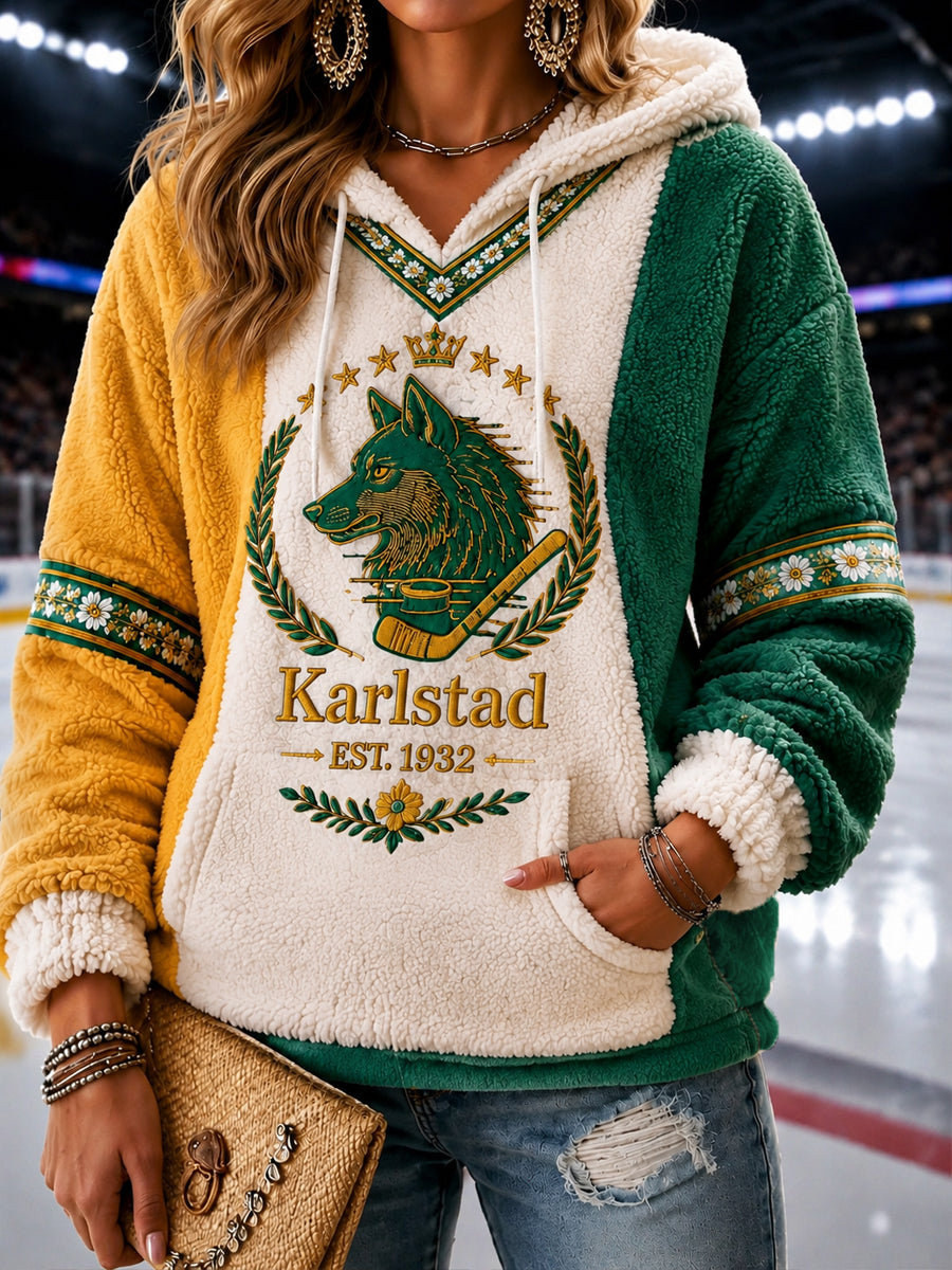 Karlstad Green Heart Hockey Heritage Hoodiee