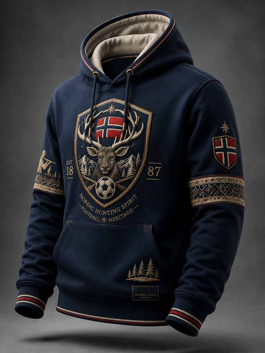 Män Retro Norge Fotbollslucka
