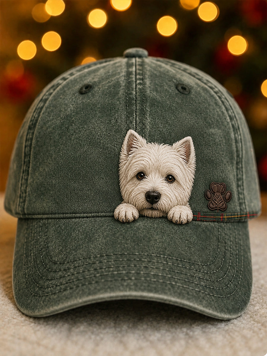 Unisex Retro Animal Art Print Casual hatt