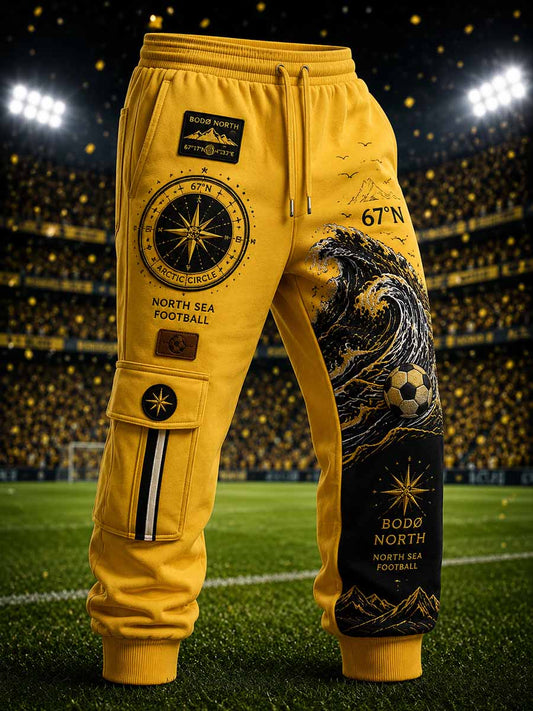Mäns Bodø Fotboll lag minnesmönster Print Byxor