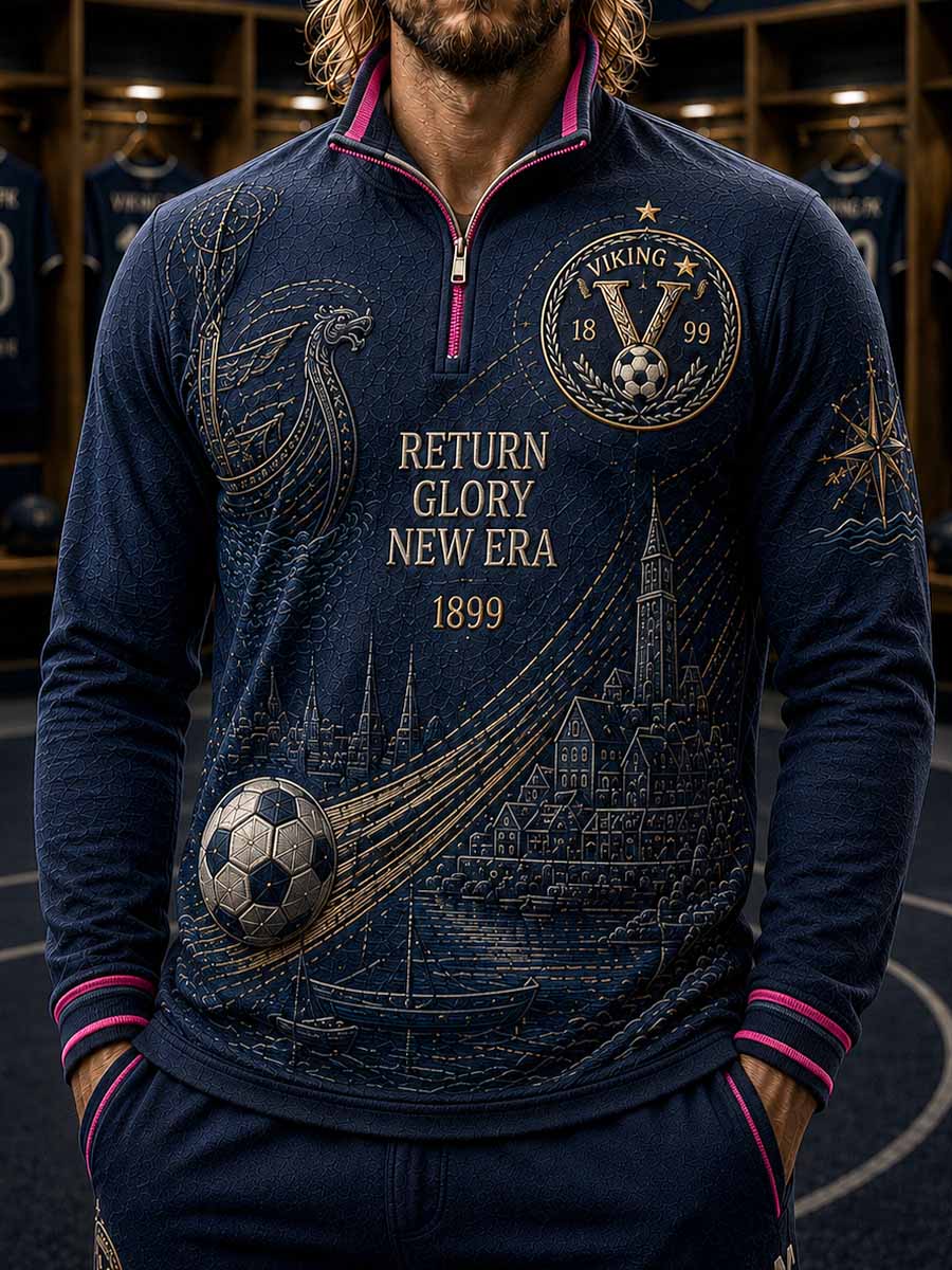 Mäns Viking Fk Traditionella lag tryckt tryckt