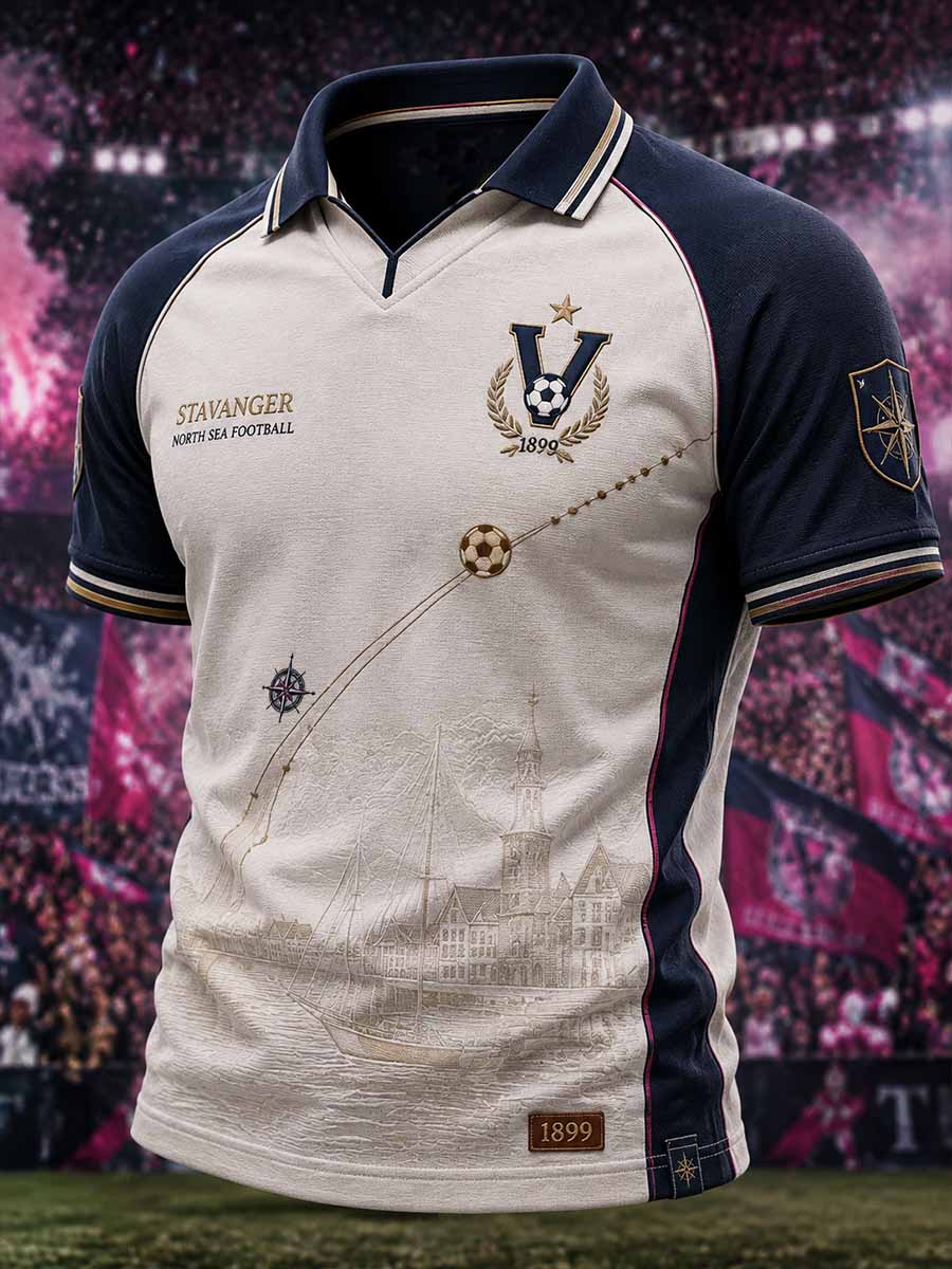 Mäns 1899 Traditionella lag Print Polo tröj