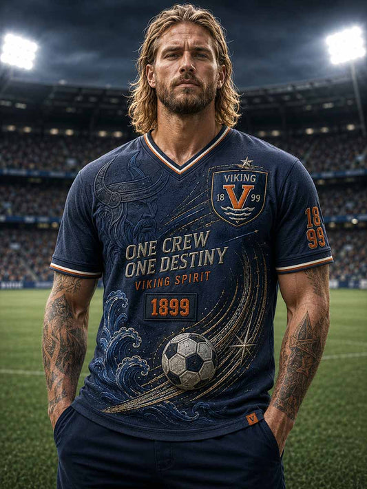 Herrtröja med traditionellt Viking FK-lagstryck
